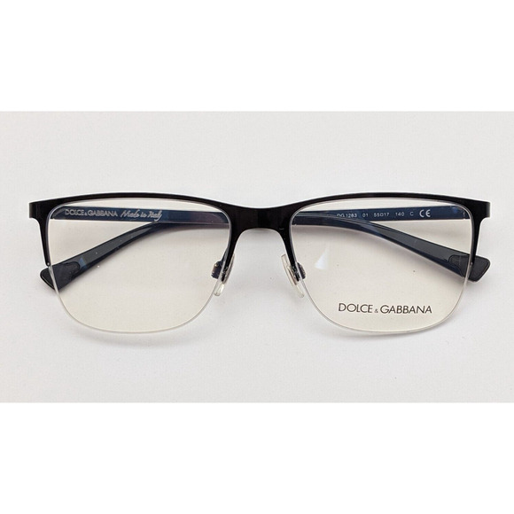 🕶️Made in Italy! Dolce&Gabbana DG1283 01 Eyeglasses 55/17 140 /KAC636🕶️ - Picture 6 of 10